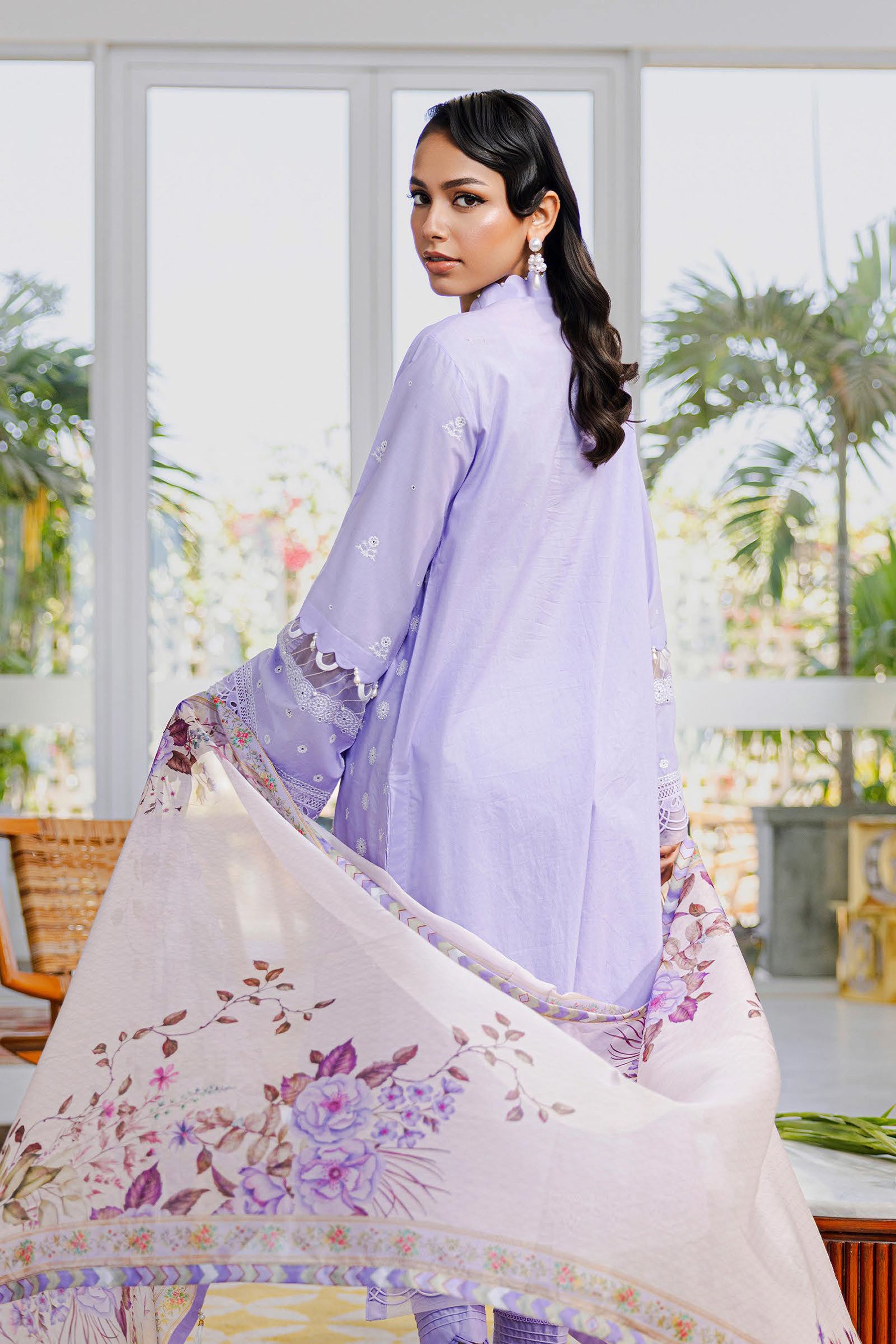 ZELLBURY UNSTITCHED CHIKANKARI