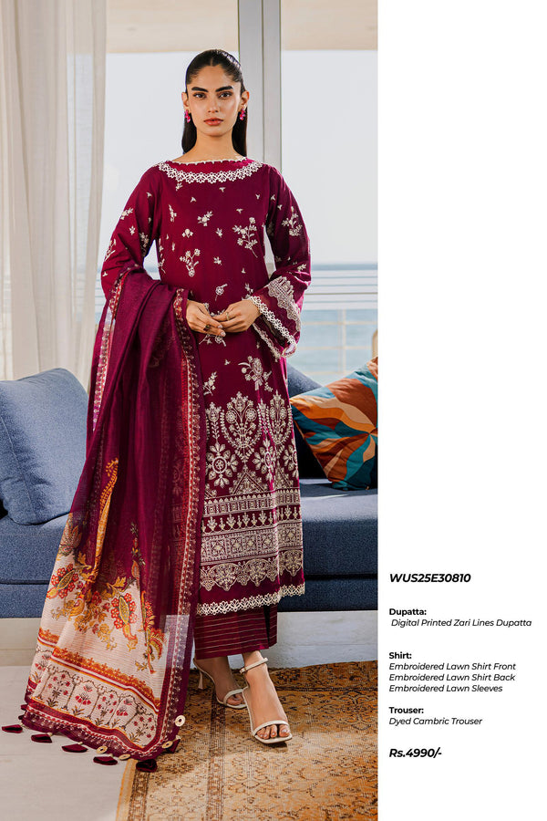 ZELLBURY UNSTITCHED CHIKANKARI