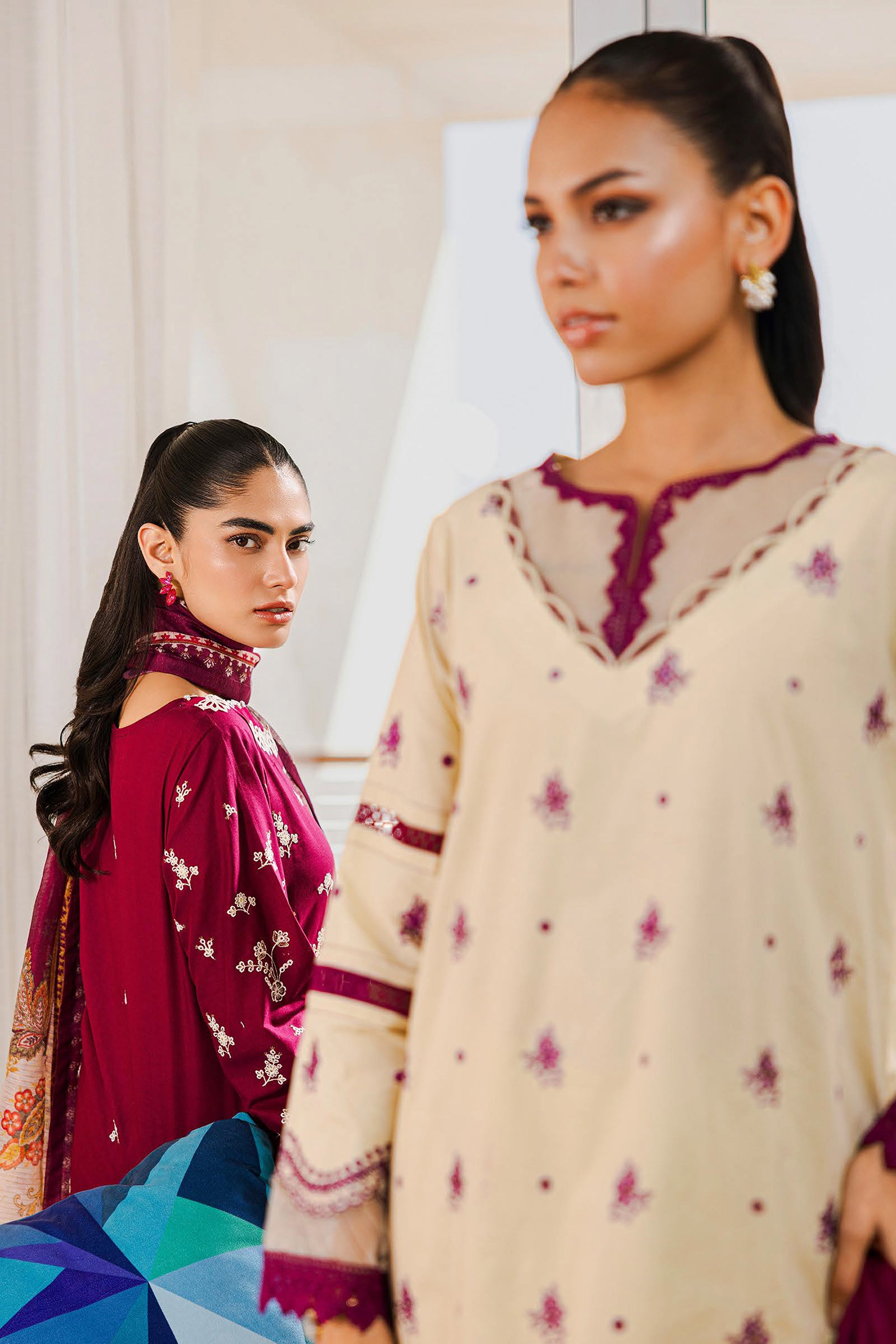 ZELLBURY UNSTITCHED CHIKANKARI