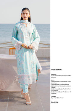 ZELLBURY UNSTITCHED CHIKANKARI