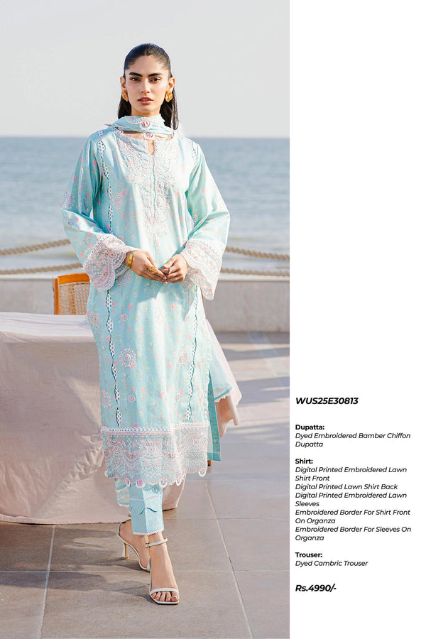 ZELLBURY UNSTITCHED CHIKANKARI