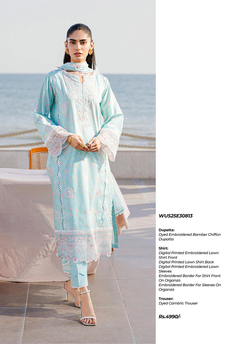 ZELLBURY UNSTITCHED CHIKANKARI