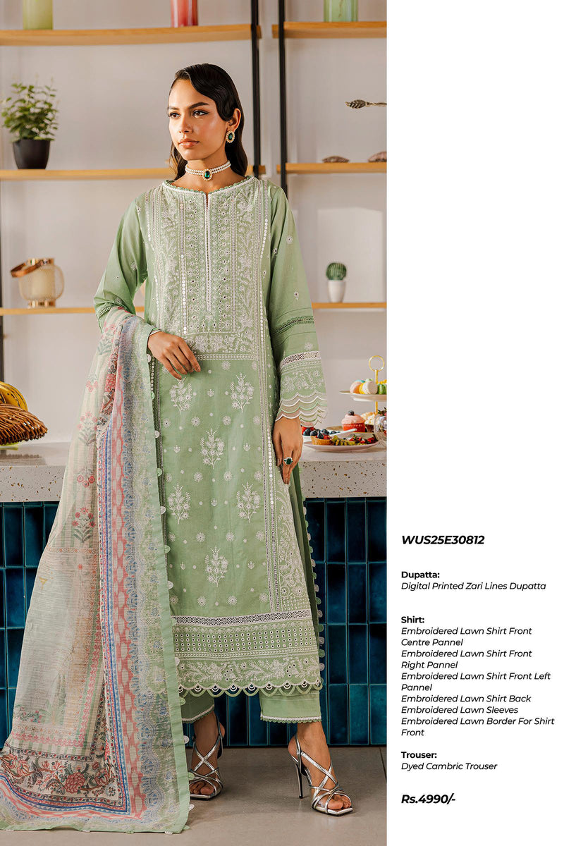 ZELLBURY UNSTITCHED CHIKANKARI