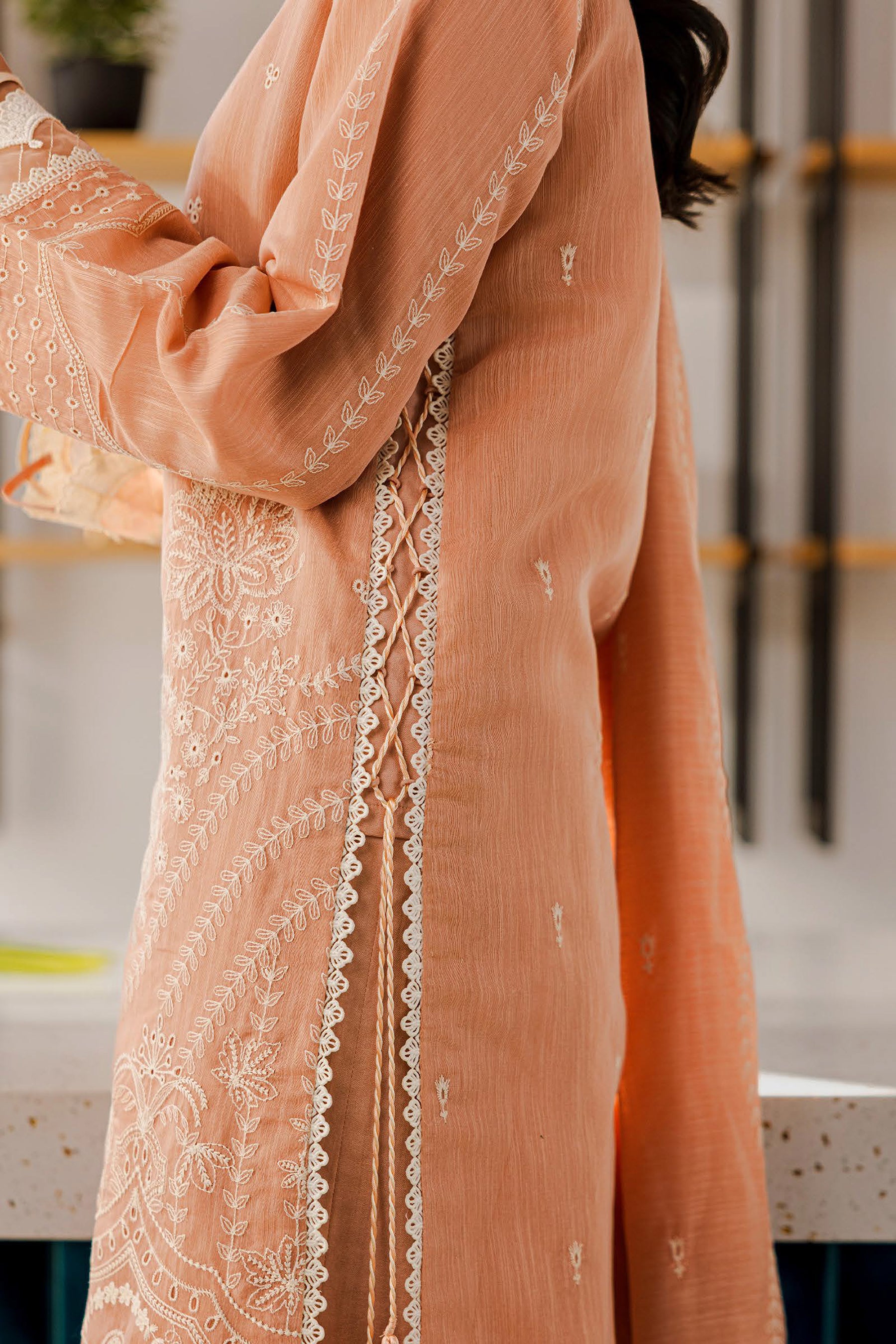 ZELLBURY UNSTITCHED CHIKANKARI