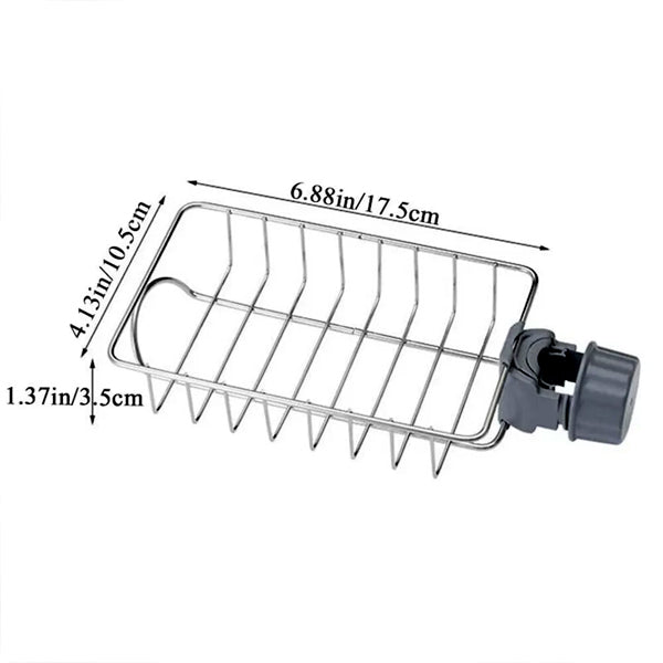 ome Kitchen Faucet Sink Sponge Hanging Tap Storage Holder Rack