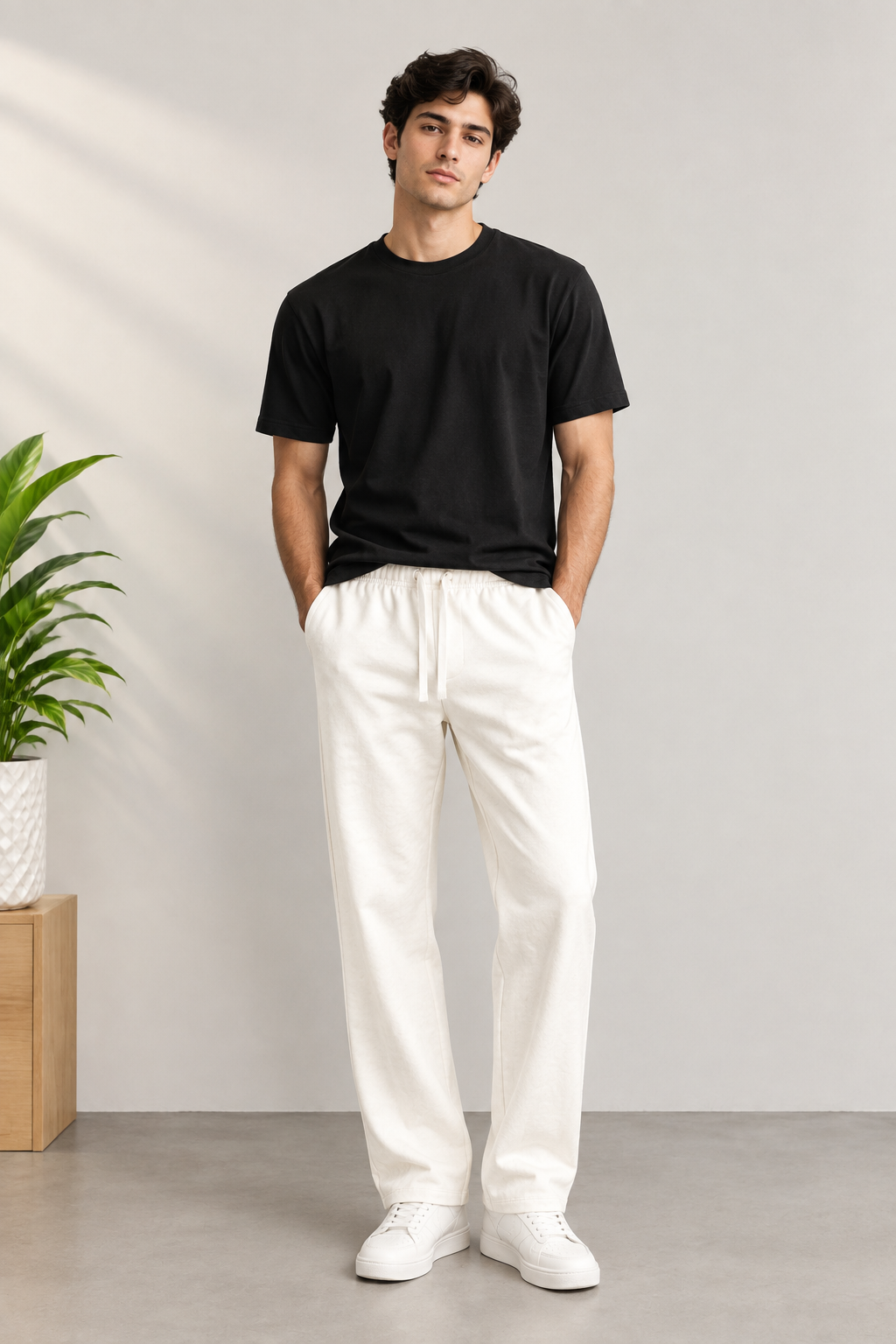 Zara comfort texture waist Trouser