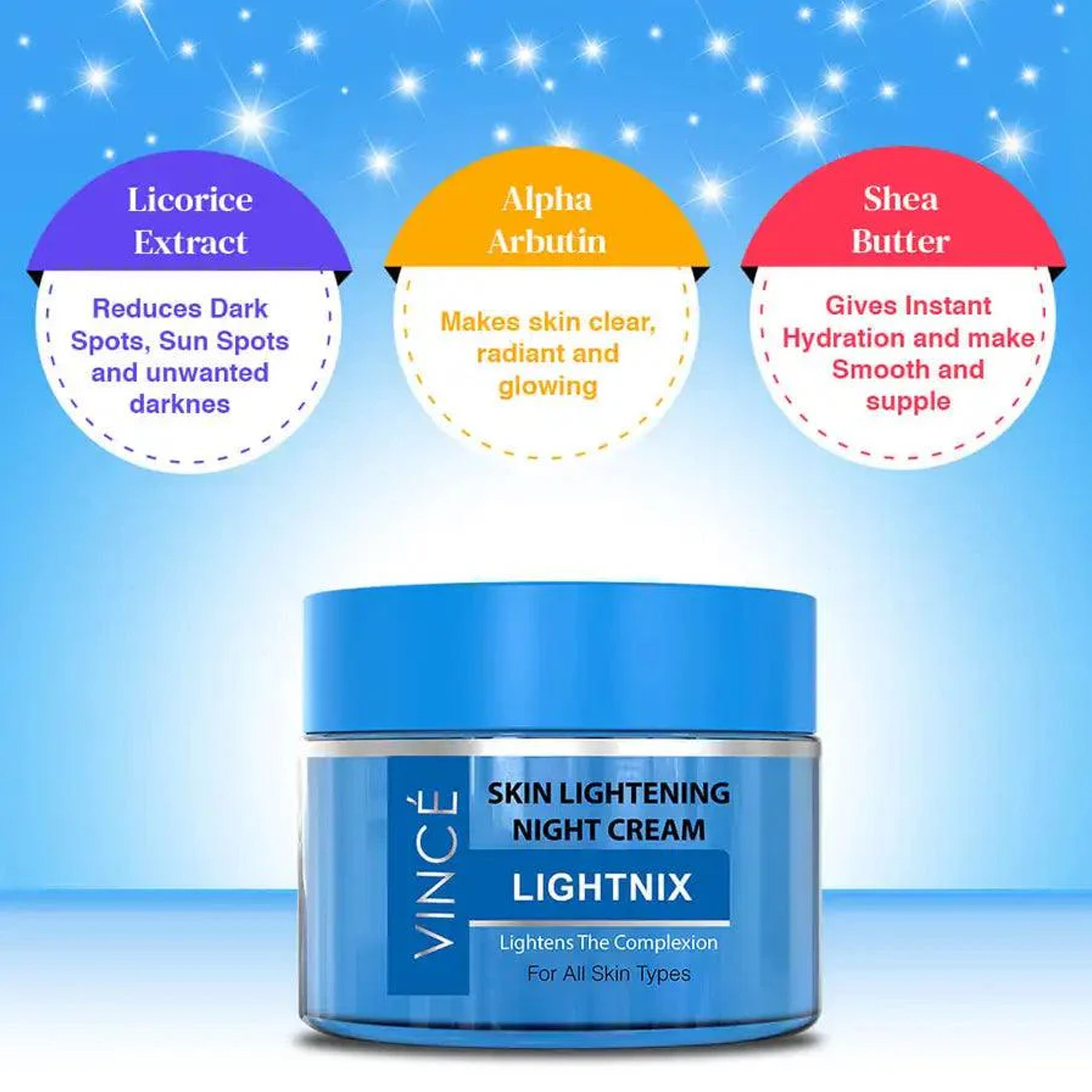 Lightnix Lightening Night Créam For Face All Skin Types, 50ml