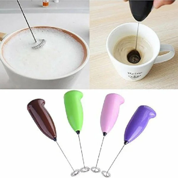 Handheld Egg Beater, Battery Operated Milk Frother...