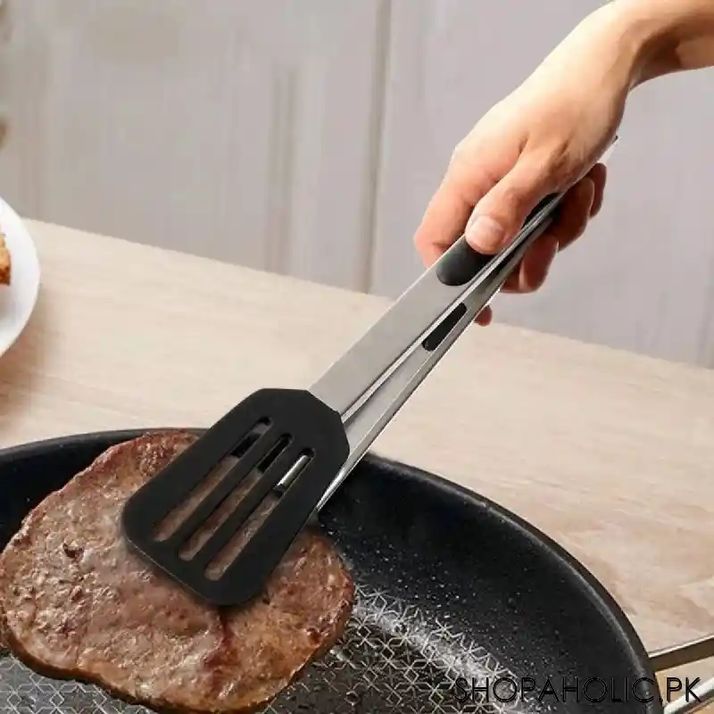 Non Stick Chimta Tong Silicon or Stainless Steel Best Quality 1 piece